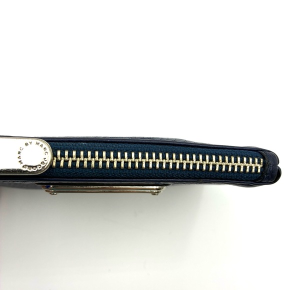 Marc by Marc Jacobs Navy Leather Wallet Pouch - Picture 2 of 3